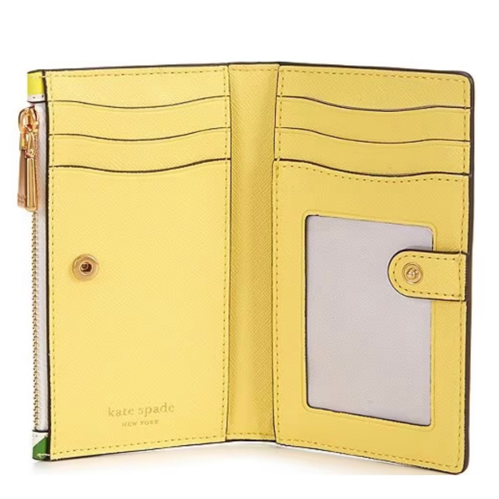 New With Tags Kate Spade Morgan Lemon Wallet - Picture 4 of 6